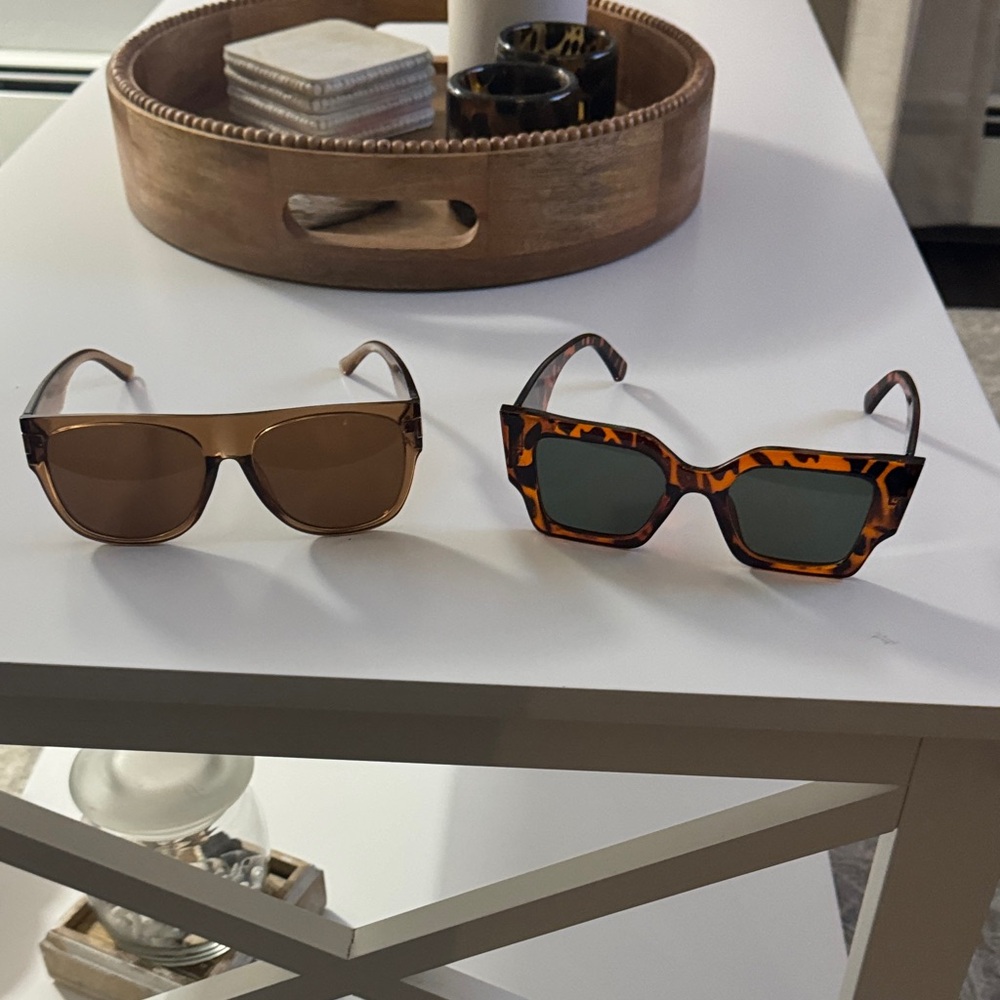 Stylish Brown and Tortoise Sunglasses Set